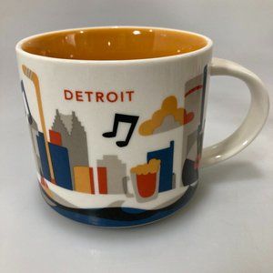 Starbucks Detroit YAH 14 oz Coffee Mug You Are Here